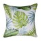 Homeroots 20" Green And Blue Floral Tropical Throw Pillow Cover 713114 - alternate 3