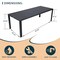 Leisuremod Chelsea Aluminum Outdoor 87in Dining Table, Black CT87BL - alternate 10