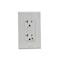Leviton Recept, Wht, 20 A, GFCI, 2P3W, Back; Side, 1PK GFNT2-HGW - alternate 5
