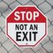 Signmission Exit Sign, Aluminum Metal Signs, 10 in W, 10 in H OC-A-10-268 - alternate 5