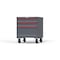 Strong Hold 3 drawer cabinet - (2x 5in, 1x 12in) - Red accents - Keyed Different S3036-PCDAS-0304DS - alternate 3