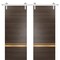 Sartodoors Sturdy Double Barn Door with Hardware Planum 2010 48x84 (2* 24x84) Solid Core Modern Interior PLANUM2010DB-S-CA-48 x 84 (2* 24x84) - alternate 1