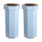 Happimess Fleur 25-Gallon Disposable Corrugated Cardboard Event Trash Can, Recycling Bin, Tide Pool Blue, 2PK HPM1300G-SET2 - alternate 8