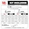 Milwaukee Tool 106pc 1/4" and 3/8" Metric & SAE Ratchet and Socket Set with PACKOUT Low-Profile Organizer 48-22-9486 - alternate 18
