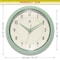 Infinity Instruments Retro Round Metal Wall Clock, Meadow Mist, 9.5 in 10940MM - alternate 7