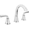 Delta Geist Series Widespread Bathroom Faucet, 1.2 gpm, 2-Handle, 3-Faucet Hole, Metal, Chrome 35864LF - alternate 1