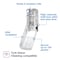 Tork Toilet Paper Dispenser, (2) Rolls, Plastic 473520 - alternate 8