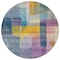 Homeroots 8' Blue Green And Purple Round Abstract Washable Indoor Outdoor Area Rug 604284 - alternate 9