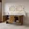James Martin Vanities Hudson 60" Double Vanity, Honey Oak w/ 3 CM Ethereal Noctis Silestone Top 435-V60D-HNO-3ENC - alternate 10