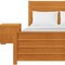 Homeroots Three Piece Brown Solid Wood Bedroom Set 523701 - alternate 9