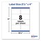 Avery Shipping Labels with TrueBlock Technology, Inkjet Printers, 2.5 x 4, White, 200PK 5815 - alternate 10
