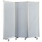 Homeroots 71" White Iron Folding Six Panel Screen Room Divider 348671 - alternate 4