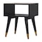 Homeroots 21" Brown Solid Wood Two Drawer Nightstand 701744 - alternate 9