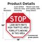 Signmission Stop Look Both Ways High Traffic Ar, 18 Inch X 18 Inch, Plastic Sign OC-P-18-260 - alternate 7