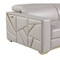 Homeroots 89" Light Gray Top Grain Leather Reclining Sofa 720403 - alternate 9