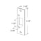 Defender Security Deadbolt Strike, 4-7/8 in L, 1-1/8 in W, Steel, Brass E2432 - alternate 5