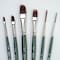 Silver Brush Ruby Satin Filbert Comb & Script Liner Brushes, 6-Piece Set RS-2550 - alternate 5