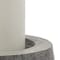 Homeroots 7" Gray Distressed Abstract Ceramic Tabletop Pillar Candle Holder 608560 - alternate 5