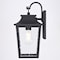 Vaxcel Irving Park Black Outdoor Wall Sconce Light, Clear Seeded Glass, Dimmable T0806 - alternate 8