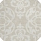 Homeroots 8' Beige And Ivory Round Damask Washable Indoor Outdoor Area Rug 614403 - alternate 7