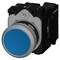 Siemens Pushbutton, 22 mm, round, metal, shiny, blue, pushbutton, flat 3SU1150-0AB50-3BA0-ZY11 - alternate 5