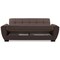 Homeroots 93" Brown Chenille Convertible Futon Sleeper Sofa And Toss Pillows With Storage 607075 - alternate 9