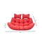 Leisuremod 2-Person Hanging Egg Chair Cushion, Weather-Resistant, Headrest & Zippered Cover ES52C-R - alternate 7