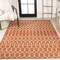 Jonathan Y Ourika Moroccan Geometric Textured Weave Orange/Cream 3 ft. x 5 ft. Indoor/Outdoor Area Rug SMB108P-3 - alternate 4