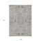 Homeroots 8' X 10' Gray Beige And Ivory Floral Washable Indoor Outdoor Area Rug 605476 - alternate 8