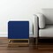 Homeroots 20" Gold And Dark Blue End Table With Two Drawers 544085 - alternate 9
