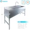 Amgood Sink, Stainless Steel, 19 in W x 60 in L x 33 in H SINK BAR S3C-101410-LR-F-Z - alternate 4