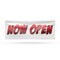 Signmission Now Open, 18 Inch x 48 Inch, Vinyl Banner B-30763 - alternate 1