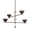 Troy Lighting Vishal 4 Light Chandelier, Black Patina Gold, 38 In x 26.5 In F2338-BPG - alternate 1
