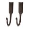 Kings County Coat Hooks Heavy Duty 2-Pack Large 6.5 in Hand Forged Rustic Iron Handmade Wall Hooks GW89A05-05-2 - alternate 1