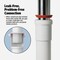 Keeney Mfg 1-1/2'' White Polypropylene Three-Way Coupling Tee 48WK - alternate 4