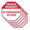 Signmission Private Property No Trespassing No, 10 inch X 10 inch, Aluminum Metal Signs, 5PK OC-A-5Pack-10-158 - alternate 1