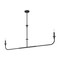 Z-Lite Tova Matte Black 2 Light Linear Chandelier 3049-60L-MB - alternate 8