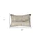 Homeroots Set of Two 12" X 20" Natural and Gold Patchwork Cowhide Lumbar Throw Pillows with Glitter, 2PK 544635 - alternate 7
