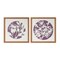 Homeroots Set Of Two Purple And White Floral Brown Framed Wall Art, 2PK 634755 - alternate 1