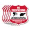 Signmission No Trespassing Shield Sign This Property, 12 inch X 12 inch, Aluminum Metal Sign, 5PK SHI-A-5Pack-12-409 - alternate 1