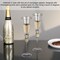 Dinewares 4 Piece Elegant Crystal Set Wedding Champagne Glasses with Diamond Rhinestone Accents and a QI004759.SI.4 - alternate 7