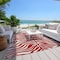 Homeroots 9' X 12' Red And Ivory Animal Print Washable Indoor Outdoor Area Rug 600652 - alternate 9
