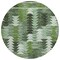 Homeroots 8' Olive Green And Fern Green Round Southwestern Washable Indoor Outdoor Area Rug 587346 - alternate 7