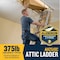 Werner 8 To 10 ft. Ceiling 25 in. x 54 in. Aluminum Attic Ladder Type IAA 375 lb. capacity AH2510C - alternate 5