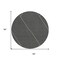 Homeroots 8' Black And Ivory Round Geometric Washable Indoor Outdoor Area Rug 612108 - alternate 8