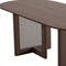 Homeroots 79" Brown Solid Wood and Rattan Sled Base Oval Dining Table 712184 - alternate 5