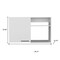 Homeroots 39in White Wood Wall Mounted Accent Cabinet With Single Door 524969 - alternate 4