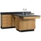 Diversified Spaces Perimeter Workstation, Oak, Wood Frame, 90 in W, Red 2846K - alternate 1