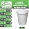 Ecoquality 8oz White Disposable Paper Coffee Cups with White Flat Lids - For Office, and Travel, 100PK B0DZ8B2TXZ - alternate 4