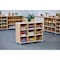 Beleduc By Playwell Palermo 1041mm Mid Shelf - 3 Columns, Tray-Ready, White/Oak HPL, Ages 3+, 828mm High 846038 - alternate 6